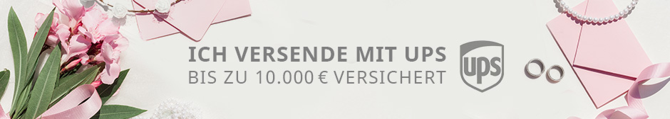 UPS-Versand (versichert bis 10.000 €) UPS-Versand (versichert bis 10.000 €)