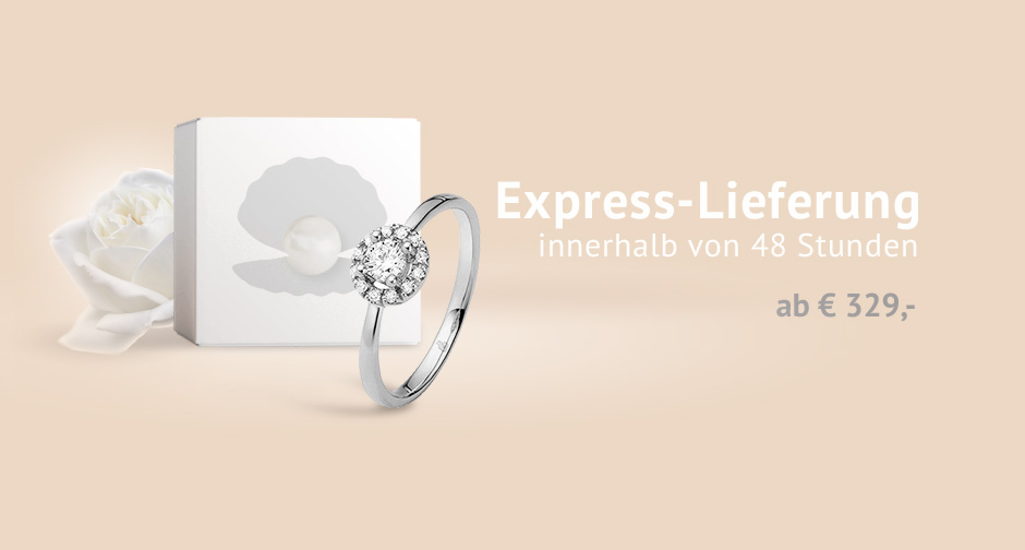Express-Lieferung - Verlobungsring innerhalb von 48 Stunden geliefert!